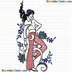 Girls 3 Embroidery Design