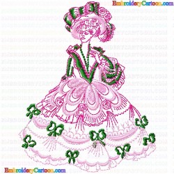 Girls 40 Embroidery Design