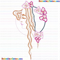 Girls 45 Embroidery Design