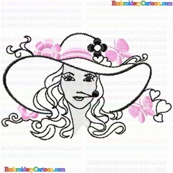 Girls 5 Embroidery Design