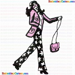 Girls 8 Embroidery Design