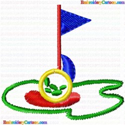 Golf 102 Embroidery Design