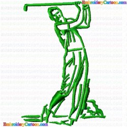 Golf 103 Embroidery Design