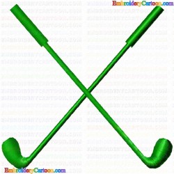 Golf 104 Embroidery Design