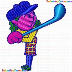 Golf 108 Embroidery Design