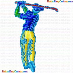 Golf 118 Embroidery Design