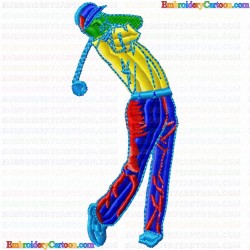 Golf 119 Embroidery Design