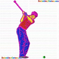 Golf 120 Embroidery Design