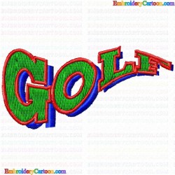 Golf 144 Embroidery Design