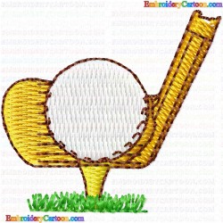 Golf 156 Embroidery Design