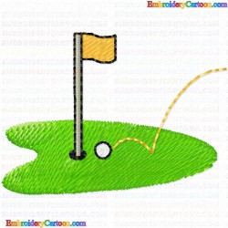 Golf 181 Embroidery Design