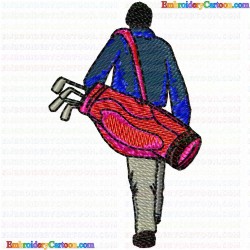 Golf 190 Embroidery Design