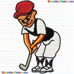 Golf 201 Embroidery Design