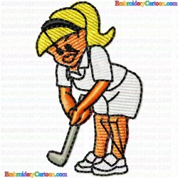 Golf 202 Embroidery Design