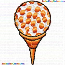 Golf 205 Embroidery Design