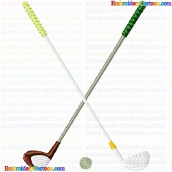 Golf 208 Embroidery Design