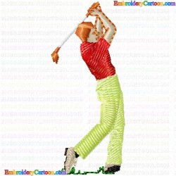 Golf 219 Embroidery Design