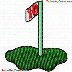 Golf 220 Embroidery Design