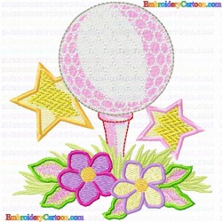 Golf 223 Embroidery Design