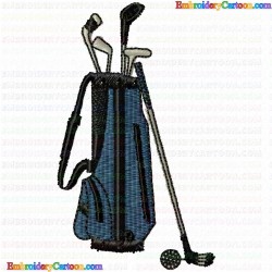 Golf 25 Embroidery Design