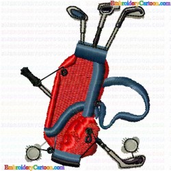 Golf 26 Embroidery Design