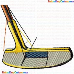 Golf 32 Embroidery Design