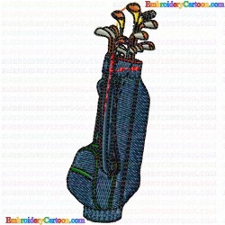 Golf 33 Embroidery Design