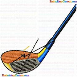 Golf 34 Embroidery Design