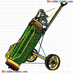 Golf 36 Embroidery Design