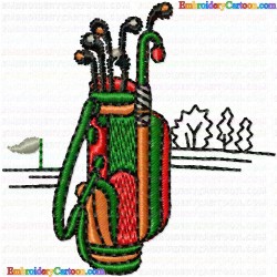 Golf 39 Embroidery Design