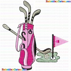 Golf 46 Embroidery Design