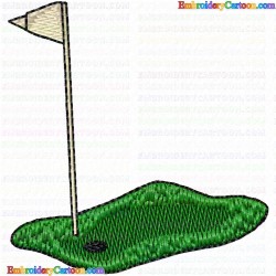 Golf 86 Embroidery Design