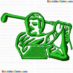 Golf 94 Embroidery Design