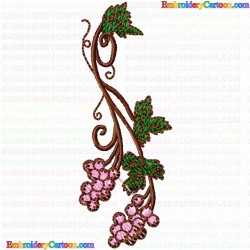 Grapes 11 Embroidery Design