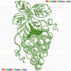 Grapes 13 Embroidery Design