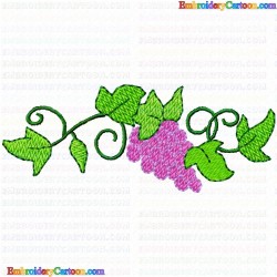 Grapes 15 Embroidery Design