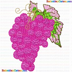 Grapes 18 Embroidery Design