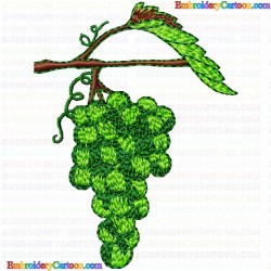 Grapes 20 Embroidery Design