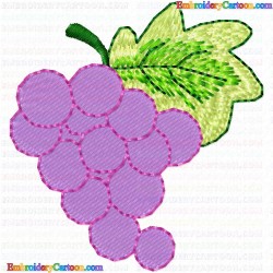 Grapes 24 Embroidery Design