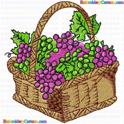 Grapes 25 Embroidery Design