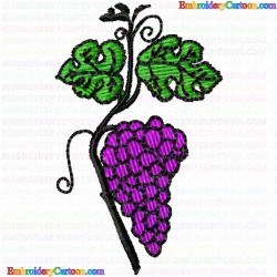 Grapes 27 Embroidery Design