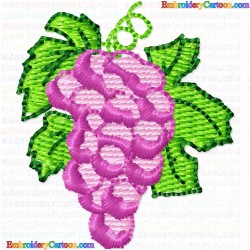 Grapes 2 Embroidery Design