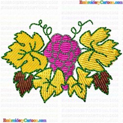 Grapes 36 Embroidery Design