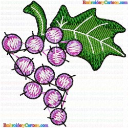 Grapes 3 Embroidery Design