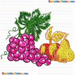 Grapes 6 Embroidery Design