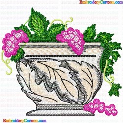 Grapes 9 Embroidery Design