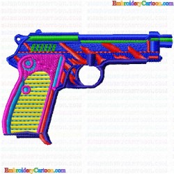 Guns 10 Embroidery Design