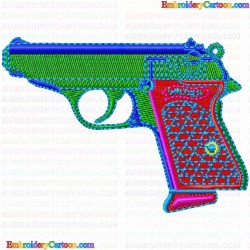 Guns 18 Embroidery Design