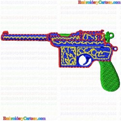 Guns 20 Embroidery Design