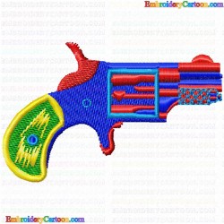 Guns 21 Embroidery Design